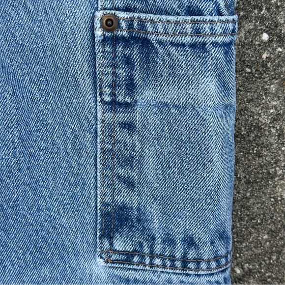 Vintage Wild Ass Men Carpenter Jeans Straight Blue Leg Pockets Log Workmen Retro - Picture 3 of 14